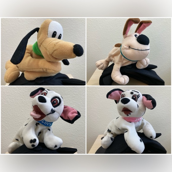 Disney Other - Disney Mini Bean Bag Plush Set Pluto Lucky Jewel Little Brother